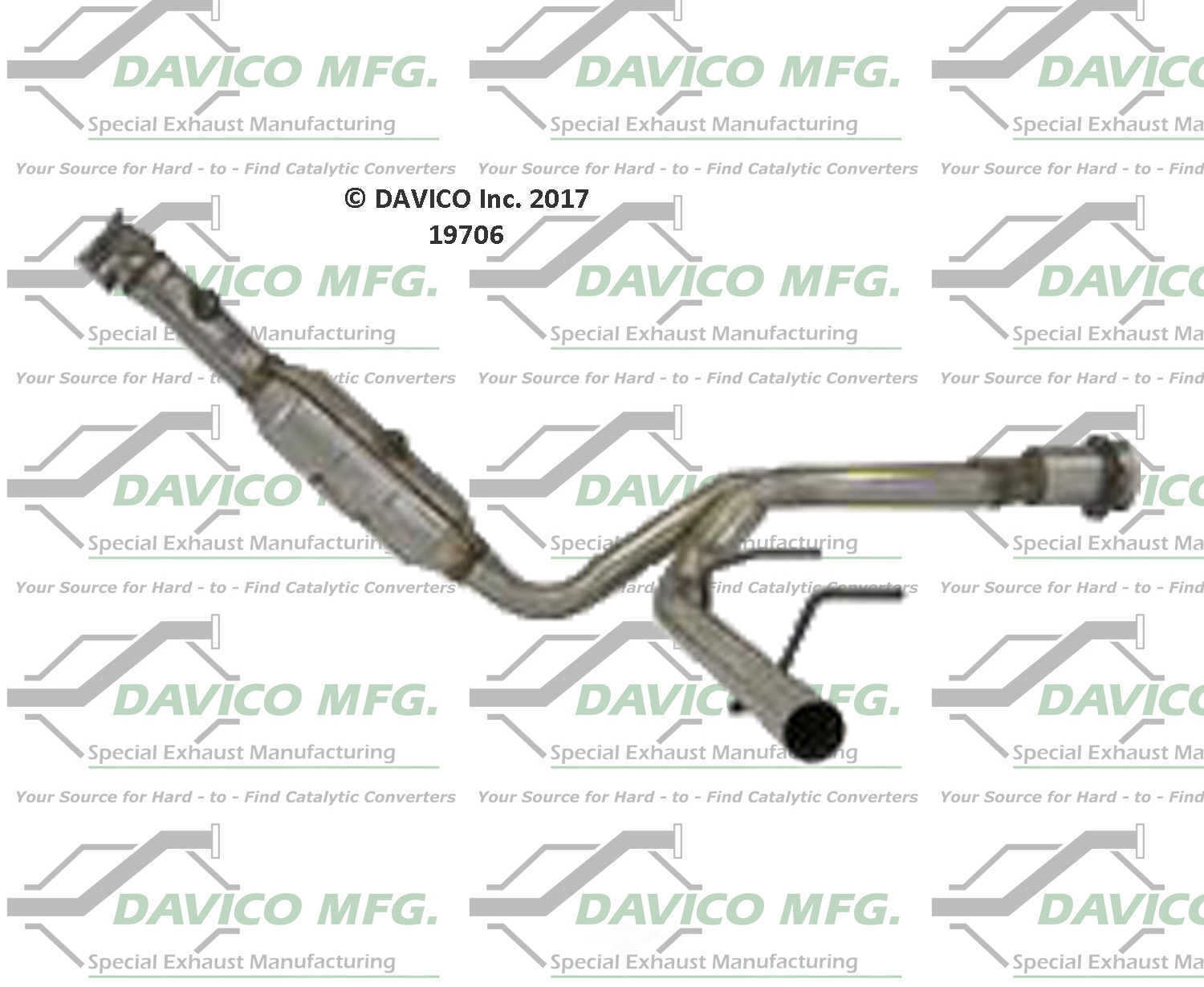 Davico Mfg 19706 Direct-Fit Catalytic Converter