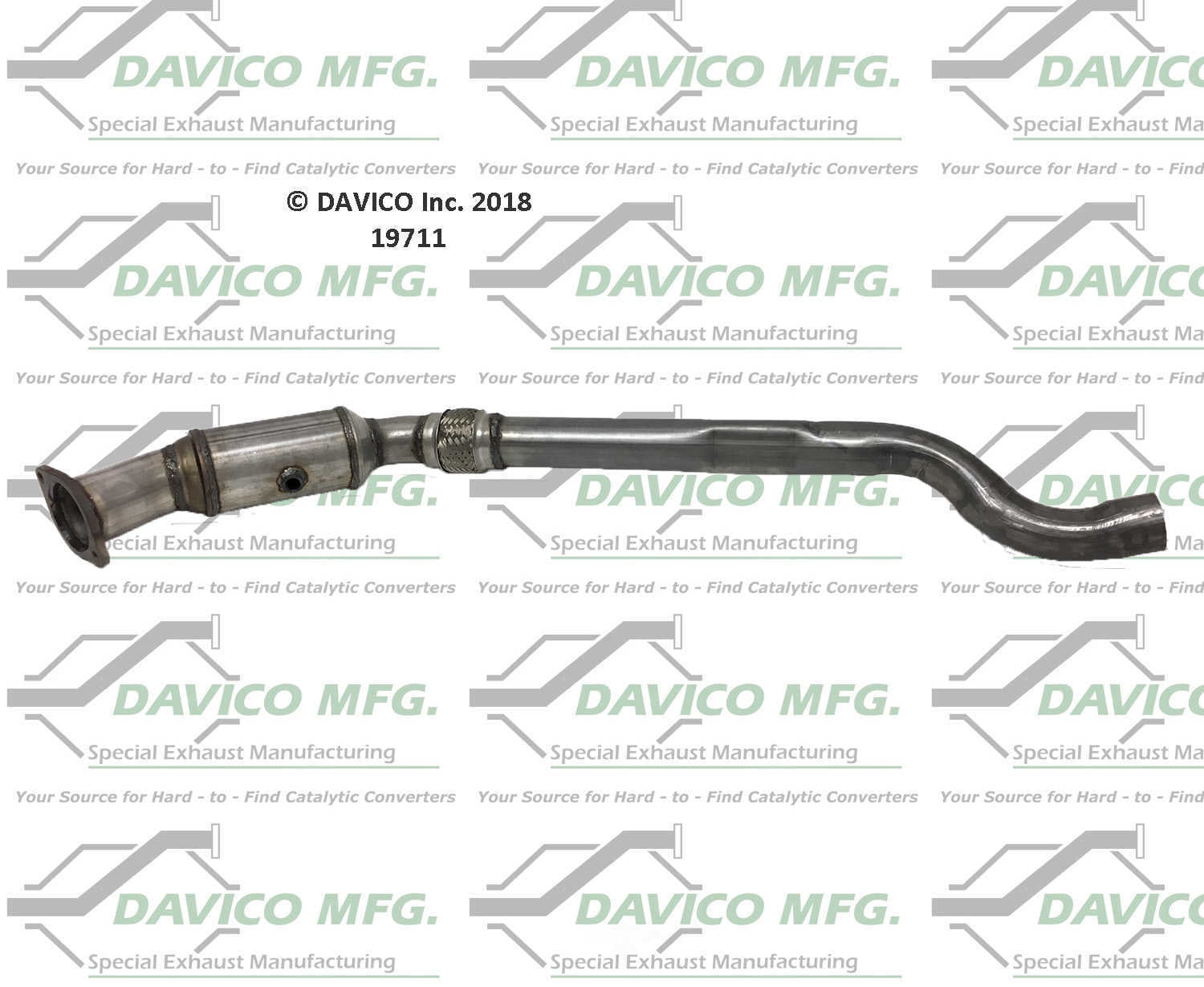 Davico Mfg 19711 Direct-Fit Catalytic Converter