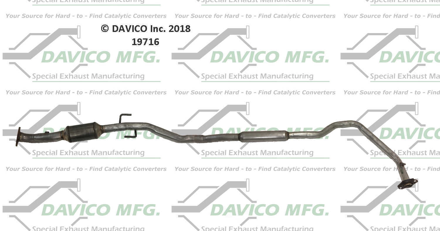 Davico Mfg 19716 Direct-Fit Catalytic Converter