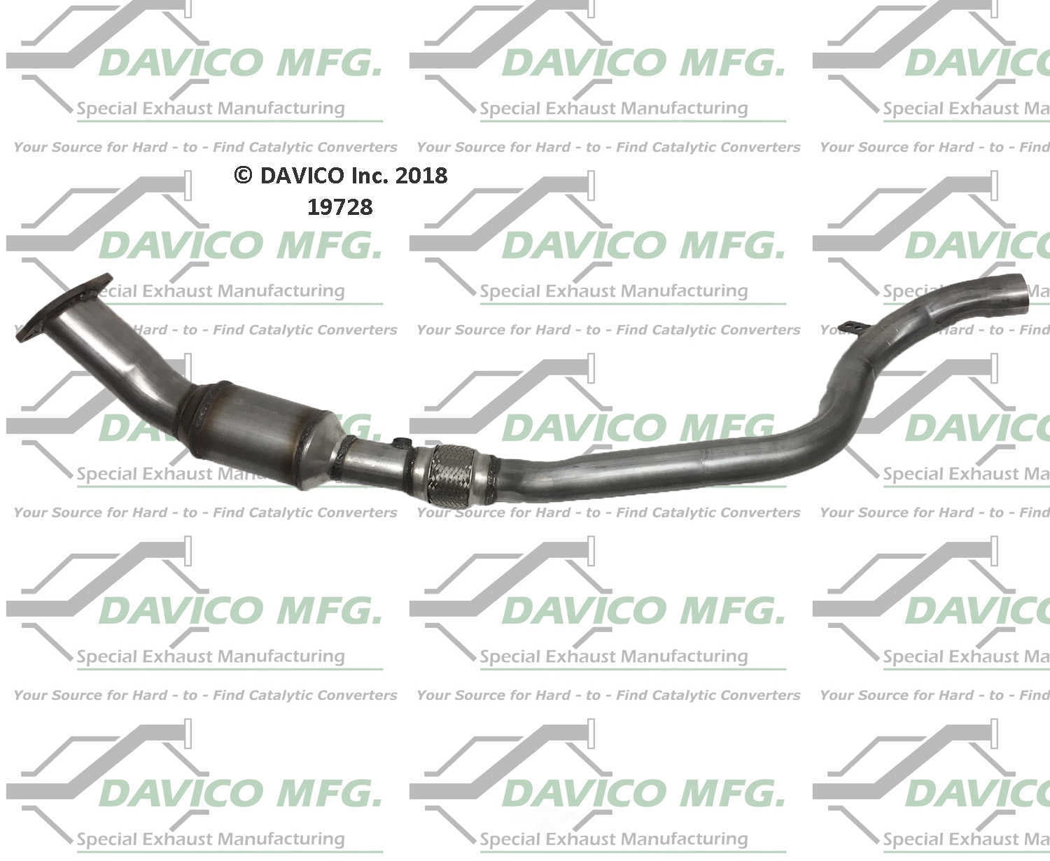 Davico Mfg 19728 Direct-Fit Catalytic Converter