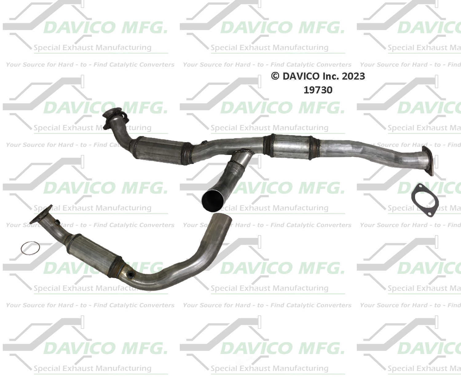 Davico Mfg 19730 Direct-Fit Catalytic Converter