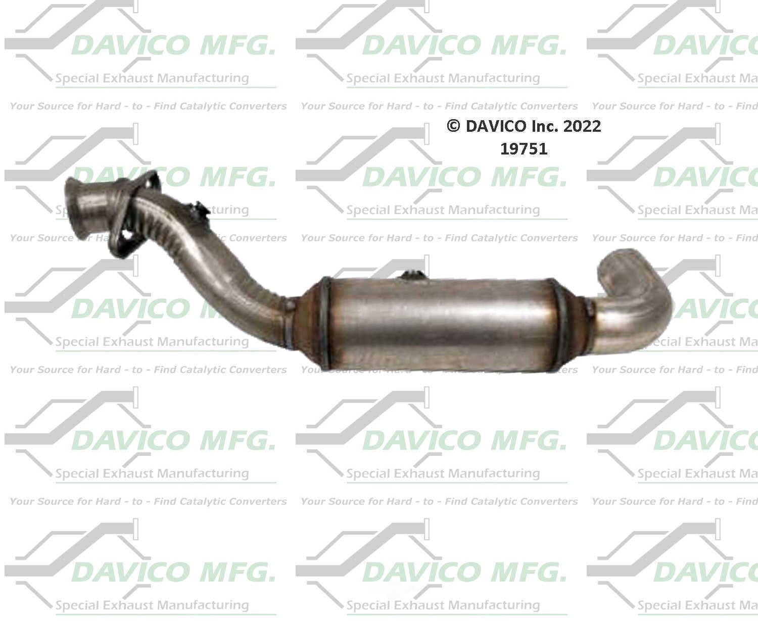 Davico Mfg 19751 Direct-Fit Catalytic Converter