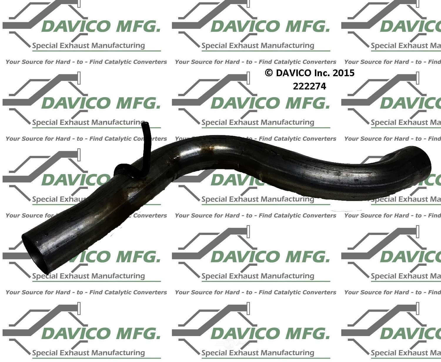 Davico Mfg 222274 Exact-Fit Exhaust Pipe