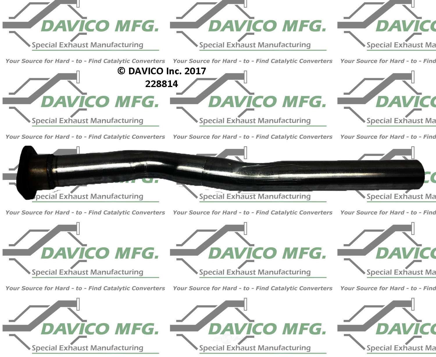 Davico Mfg 228814 Exact-Fit Exhaust Pipe