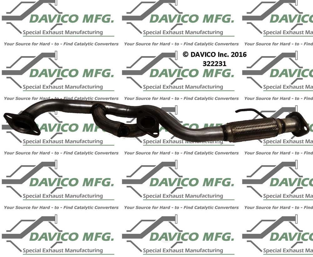 Davico Mfg 322231 Exact-Fit Exhaust Pipe