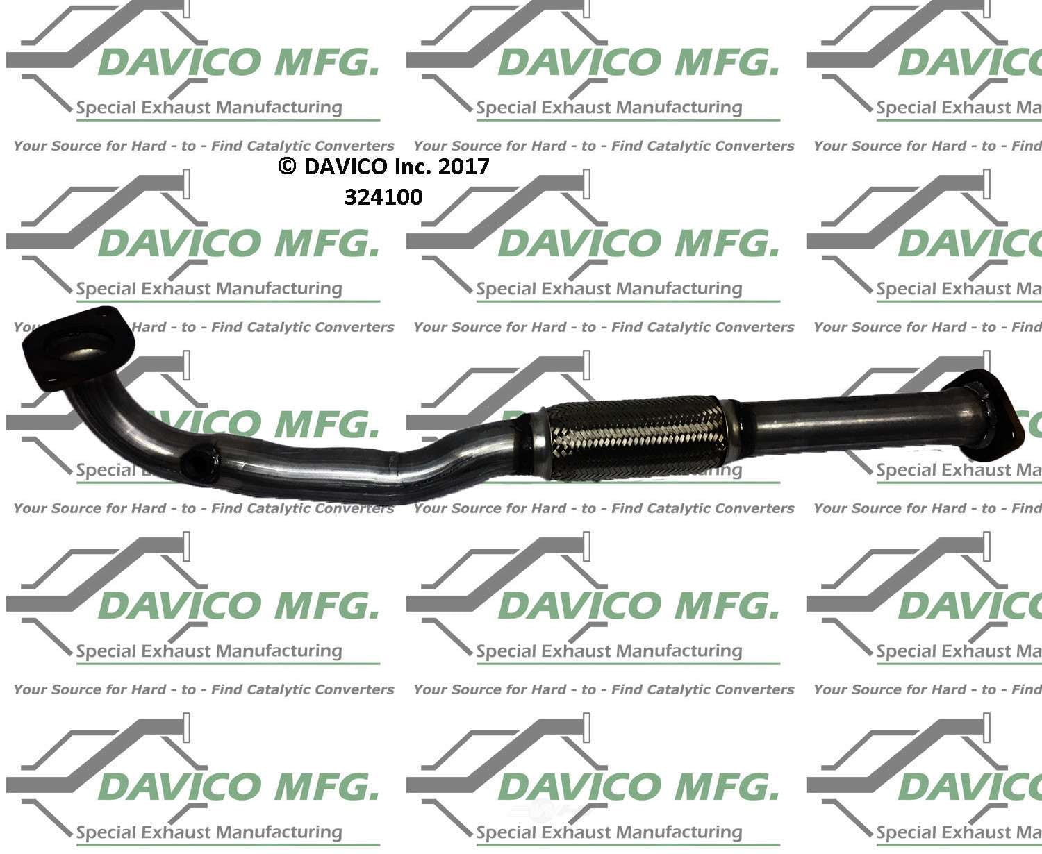 Davico Mfg 324100 Exact-Fit Exhaust Pipe