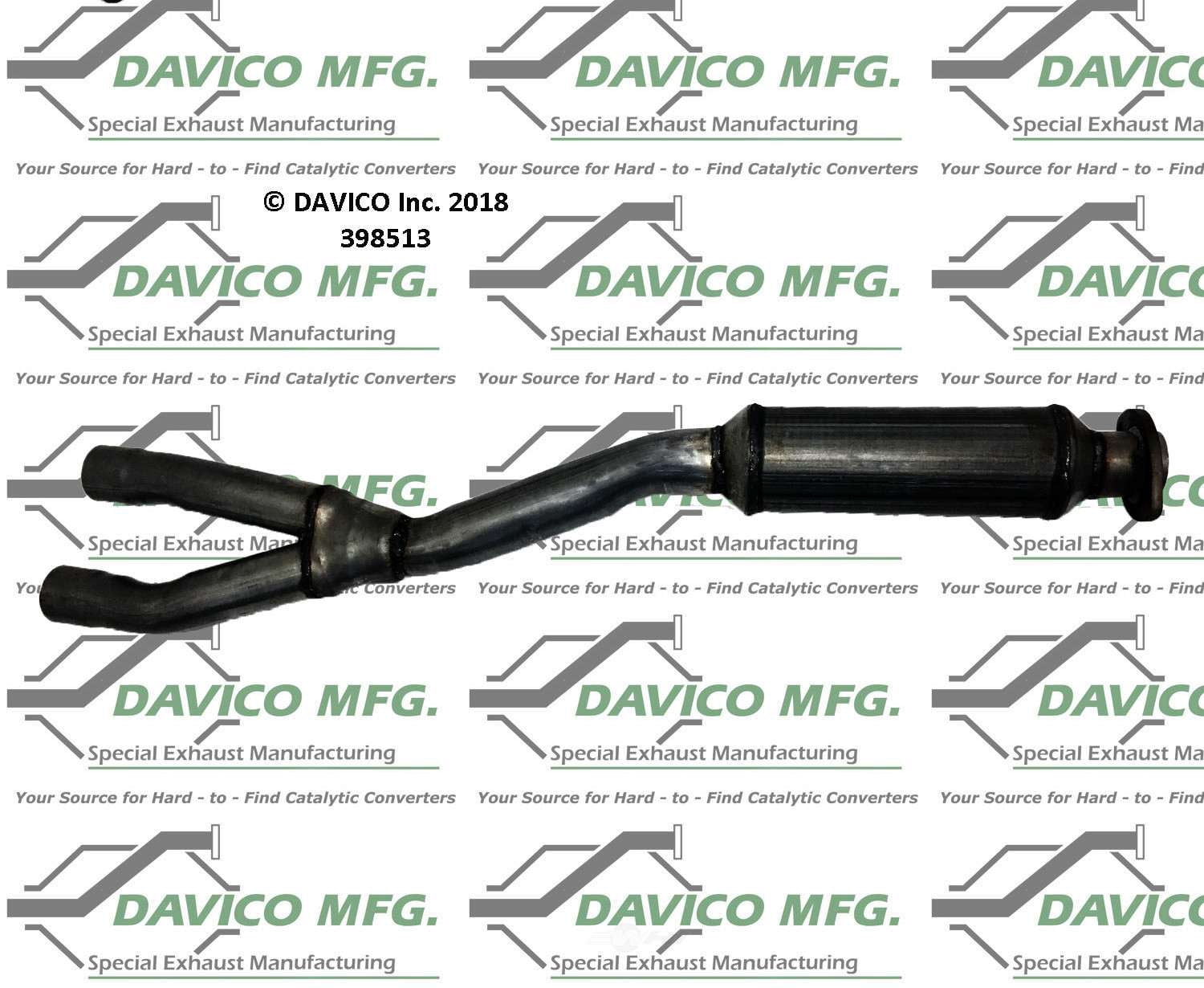 Davico Mfg 398513 Exact-Fit Exhaust Pipe