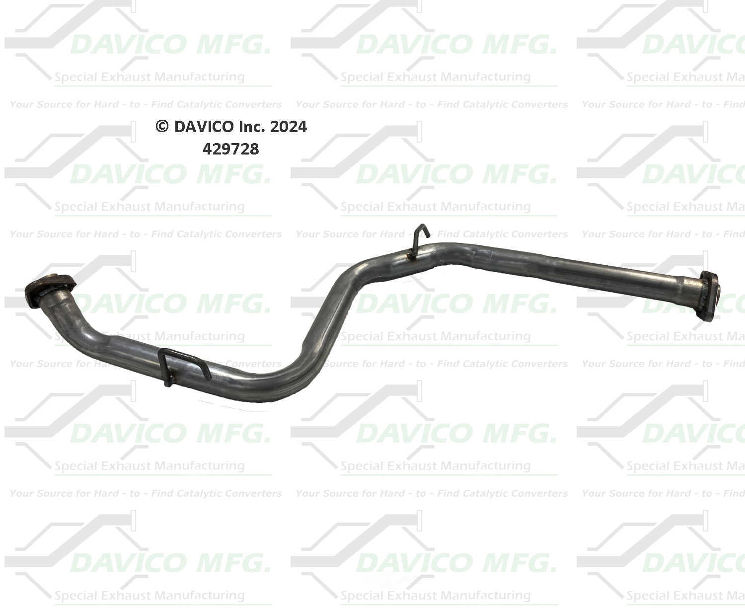 Davico Mfg 429728 Exact-Fit Exhaust Pipe