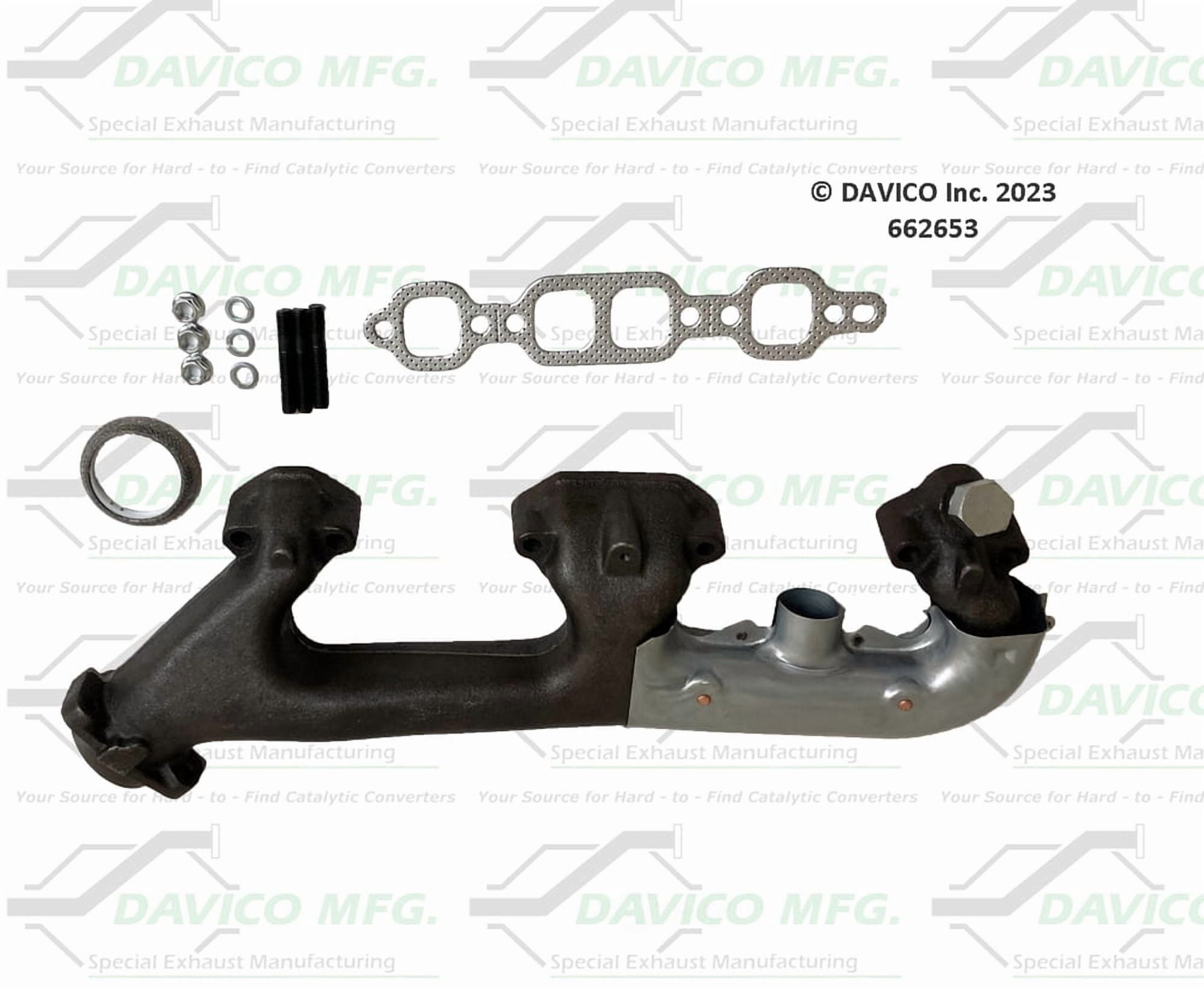 Davico Mfg 662653 Stand alone Exact-Fit exhaust manifold