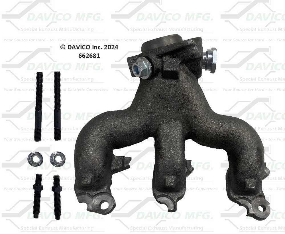 Davico Mfg 662681 Stand alone Exact-Fit exhaust manifold