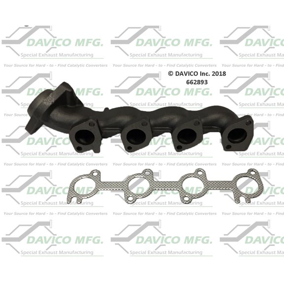 Davico Mfg 662893 Stand alone Exact-Fit exhaust manifold