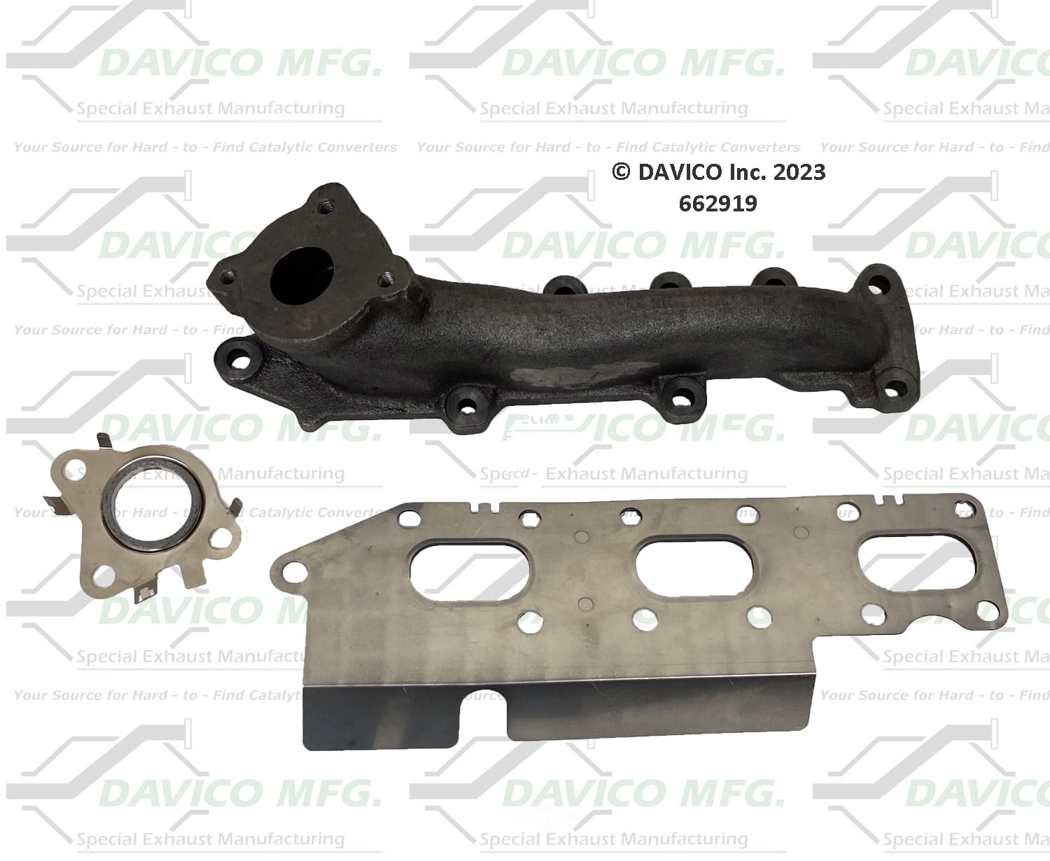 Davico Mfg 662919 Stand alone Exact-Fit exhaust manifold