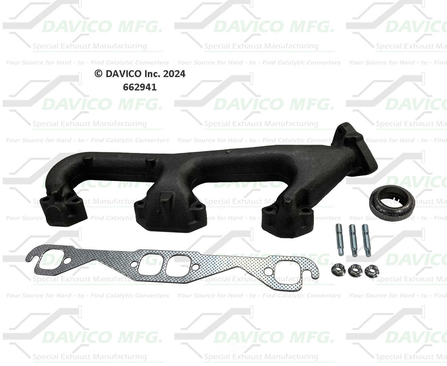 Davico Mfg 662941 Stand alone Exact-Fit exhaust manifold