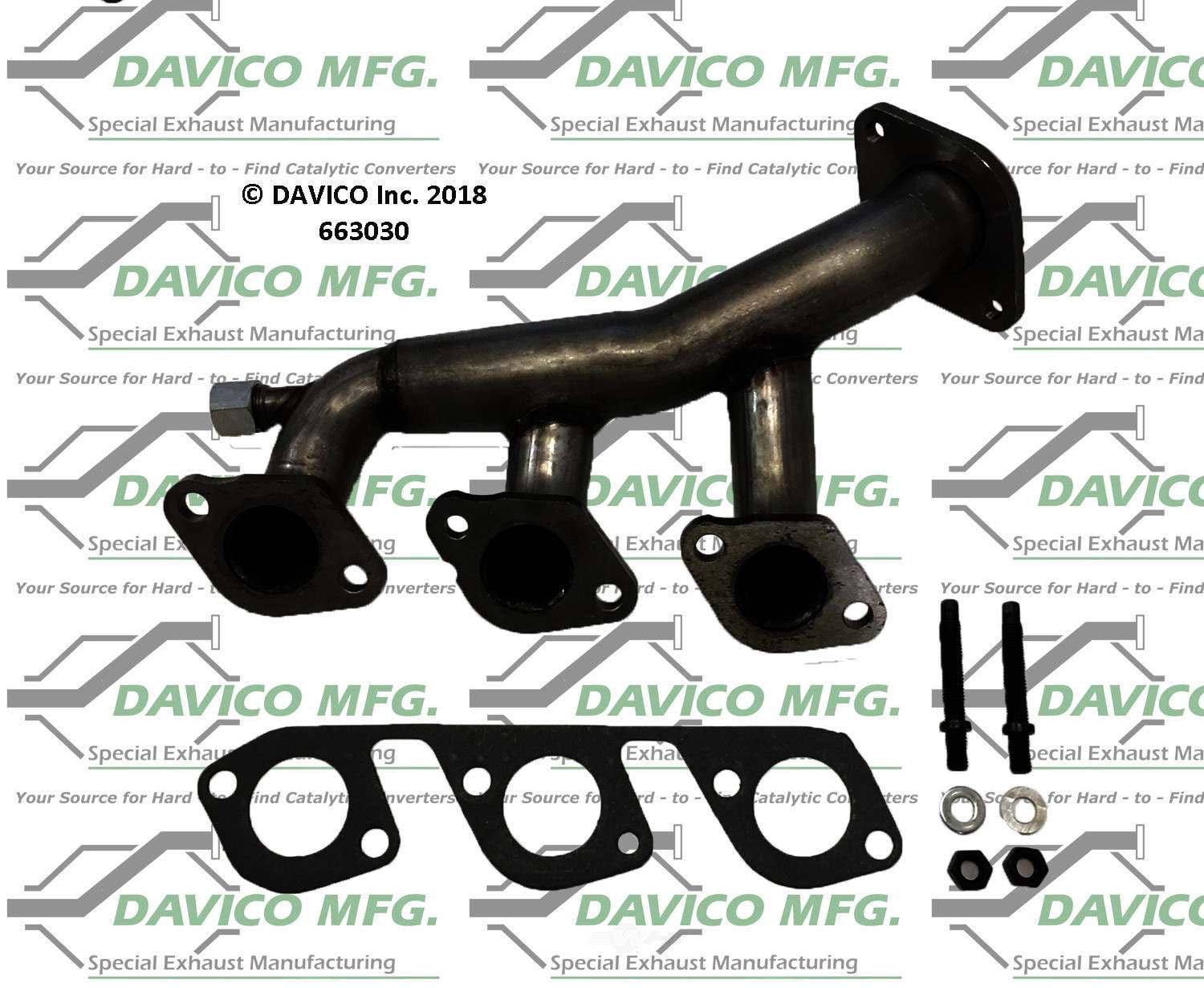 Davico Mfg 663030 Stand alone Exact-Fit exhaust manifold