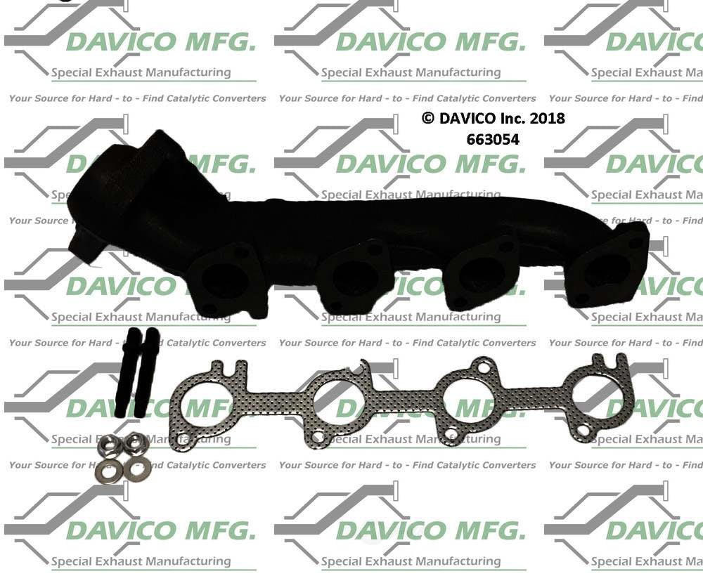 Davico Mfg 663054 Stand alone Exact-Fit exhaust manifold