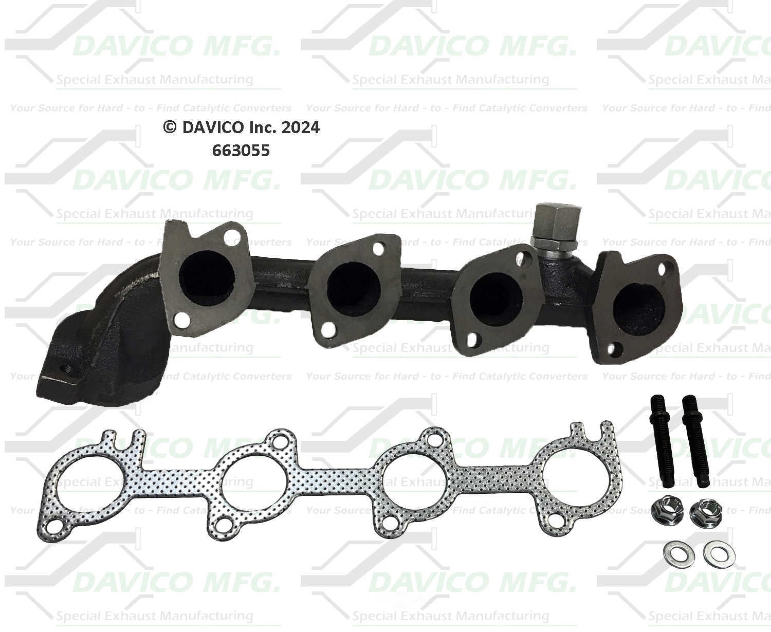 Davico Mfg 663055 Stand alone Exact-Fit exhaust manifold