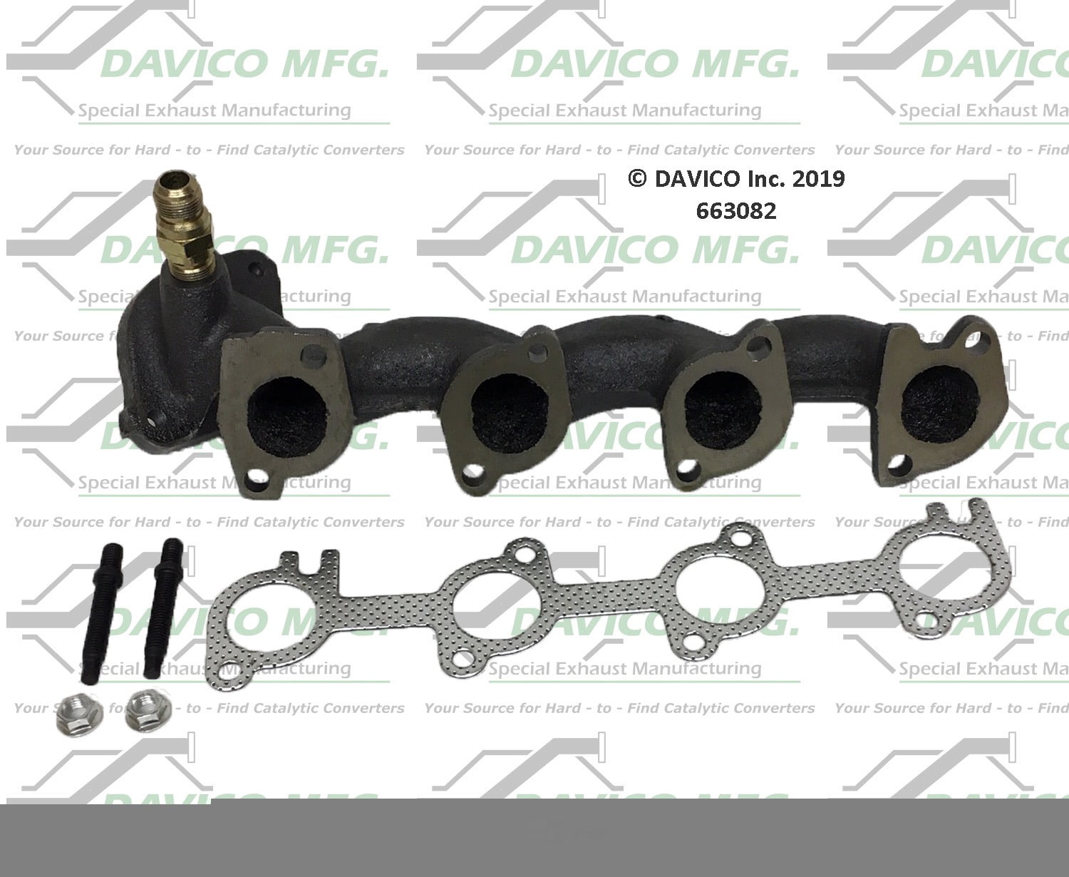 Davico Mfg 663082 Stand alone Exact-Fit exhaust manifold