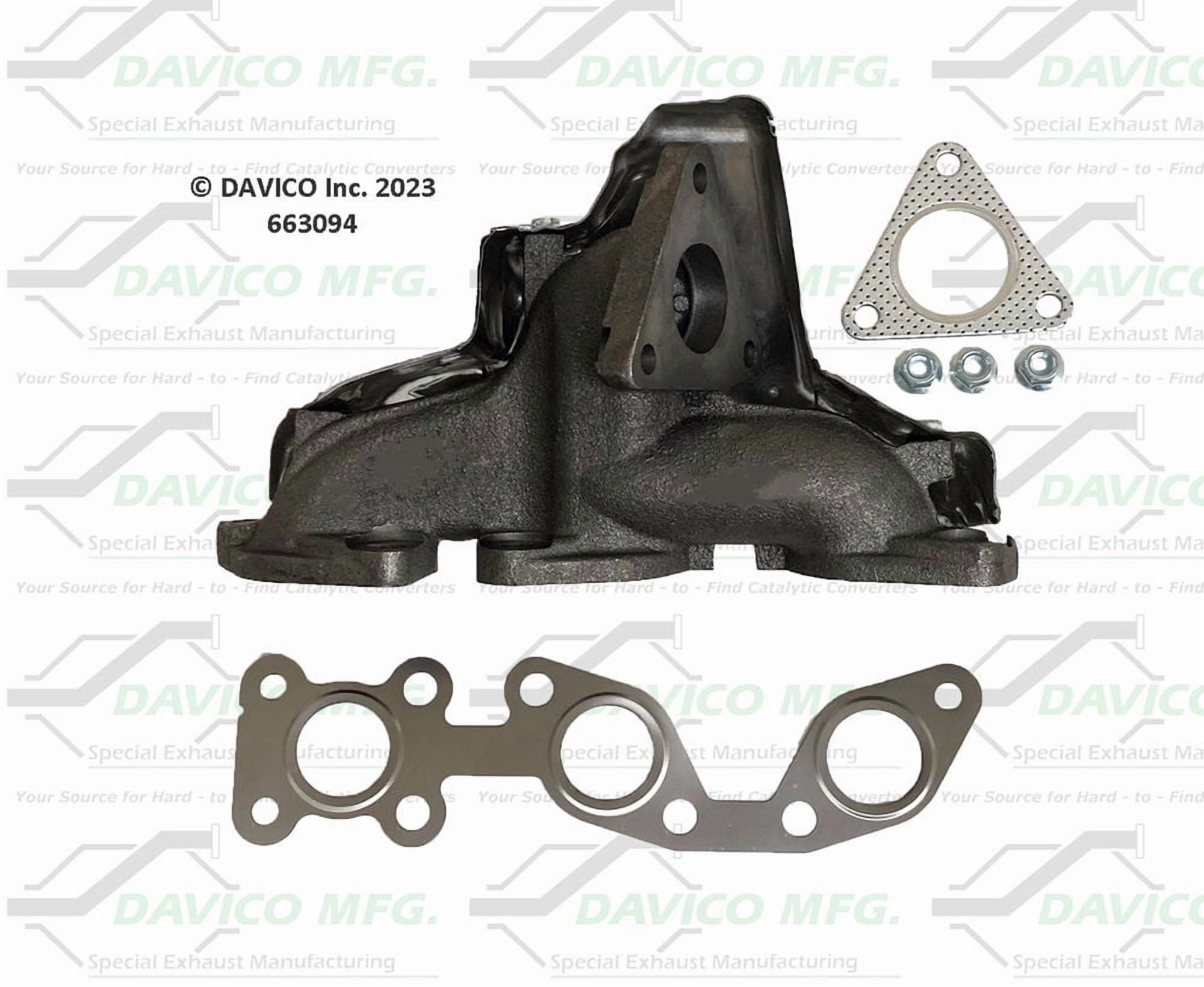 Davico Mfg 663094 Stand alone Exact-Fit exhaust manifold