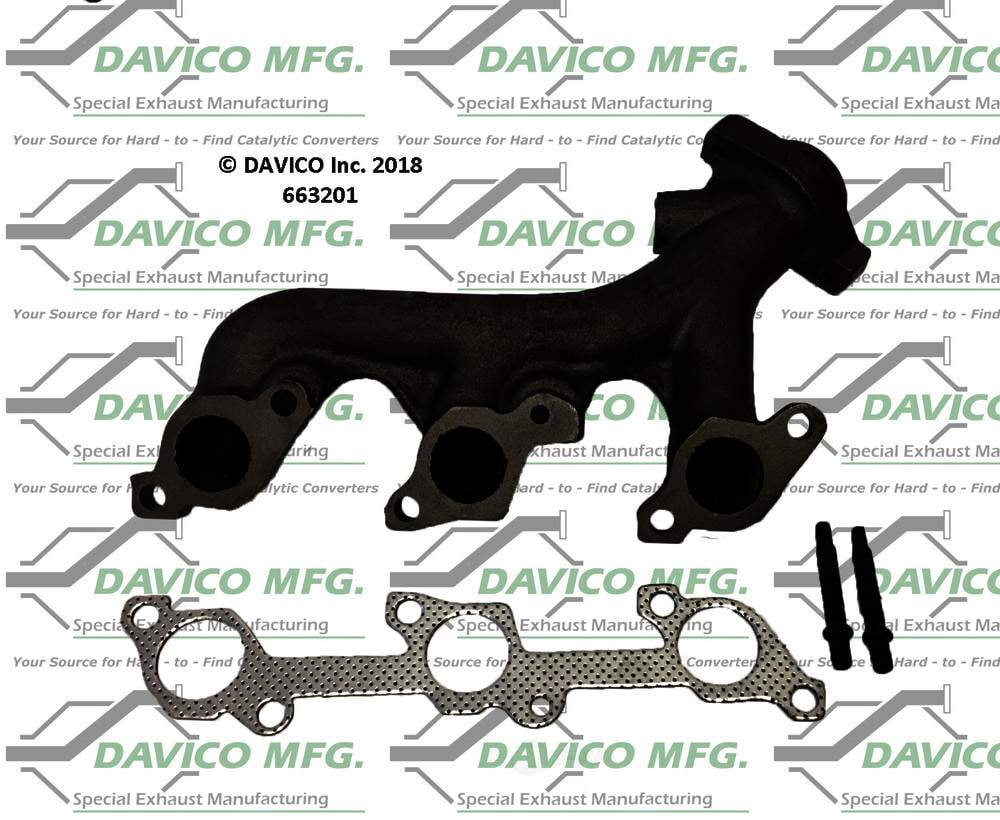Davico Mfg 663201 Stand alone Exact-Fit exhaust manifold