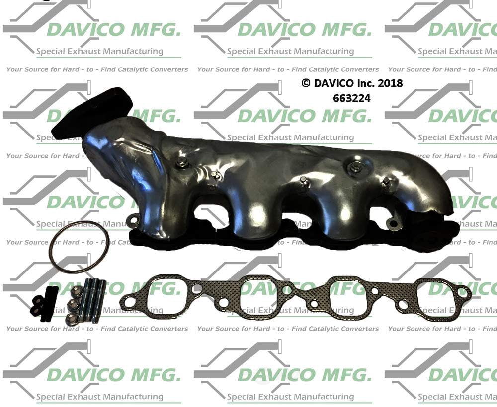 Davico Mfg 663224 Stand alone Exact-Fit exhaust manifold