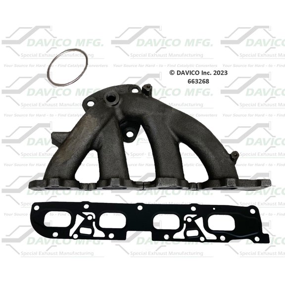 Davico Mfg 663268 Stand alone Exact-Fit exhaust manifold