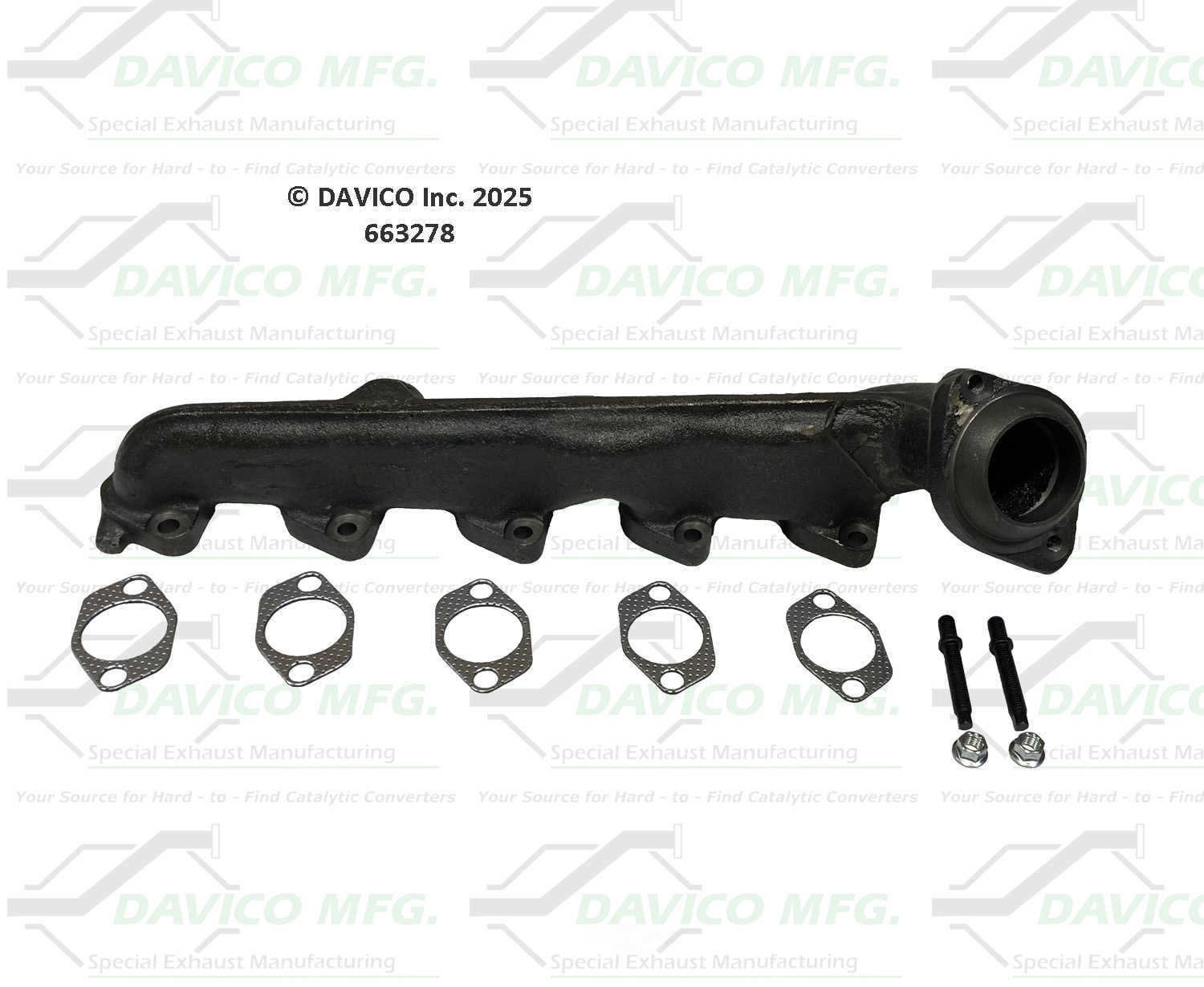Davico Mfg 663278 Stand alone Exact-Fit exhaust manifold