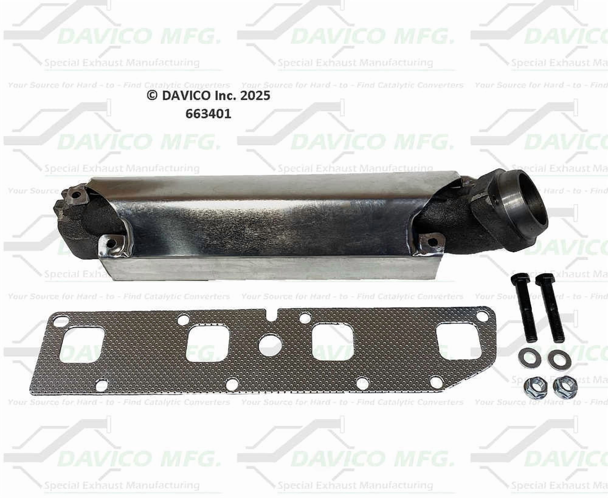 Davico Mfg 663401 Stand alone Exact-Fit exhaust manifold