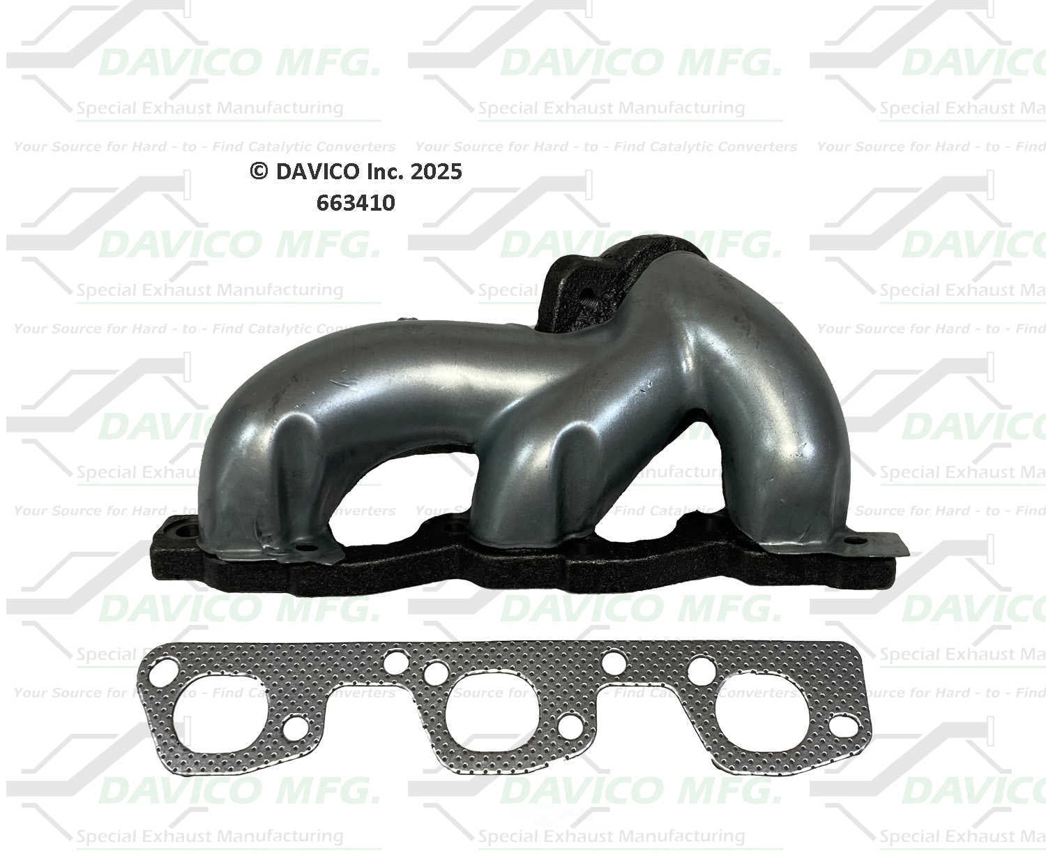 Davico Mfg 663410 Stand alone Exact-Fit exhaust manifold
