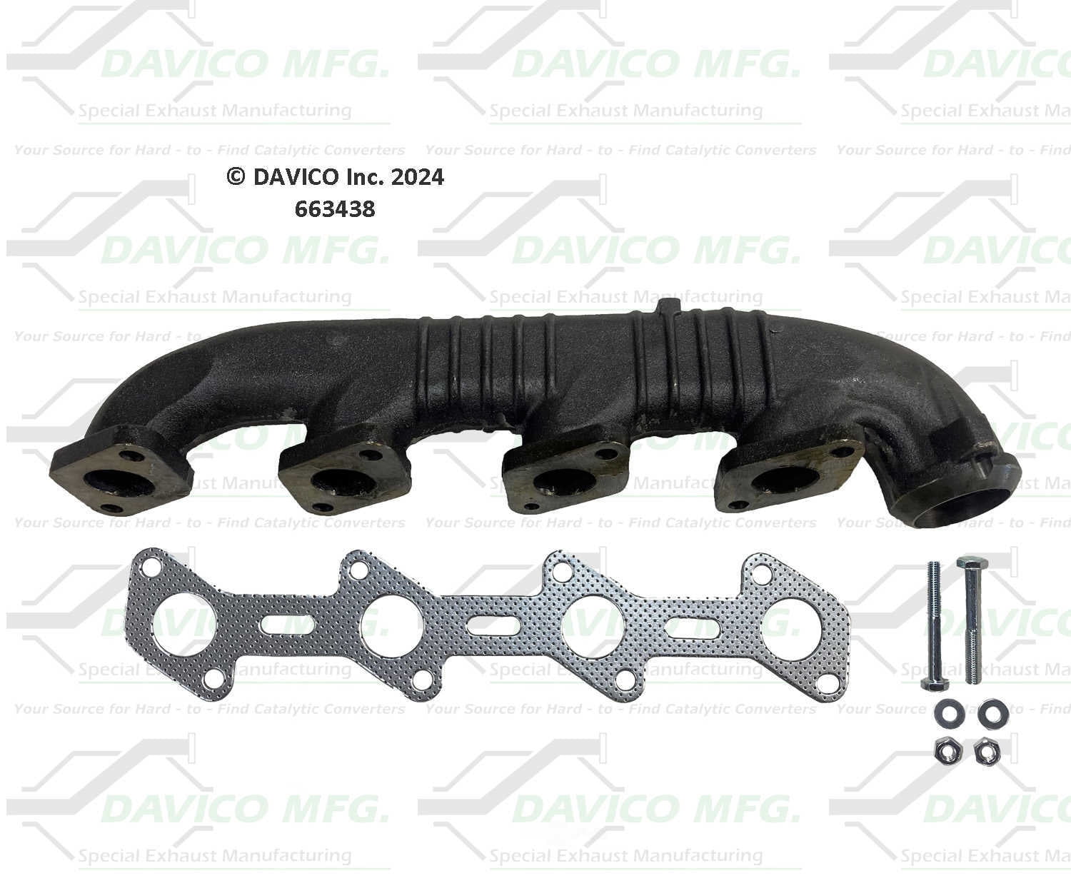 Davico Mfg 663438 Stand alone Exact-Fit exhaust manifold
