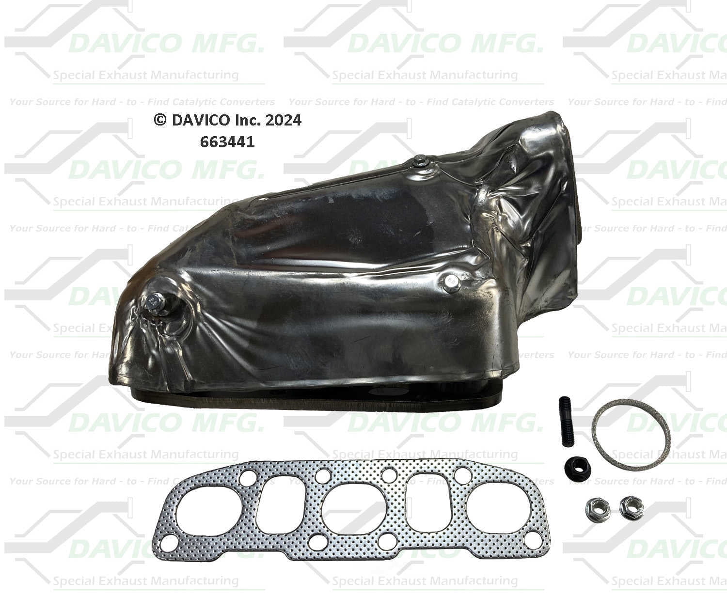 Davico Mfg 663441 Stand alone Exact-Fit exhaust manifold