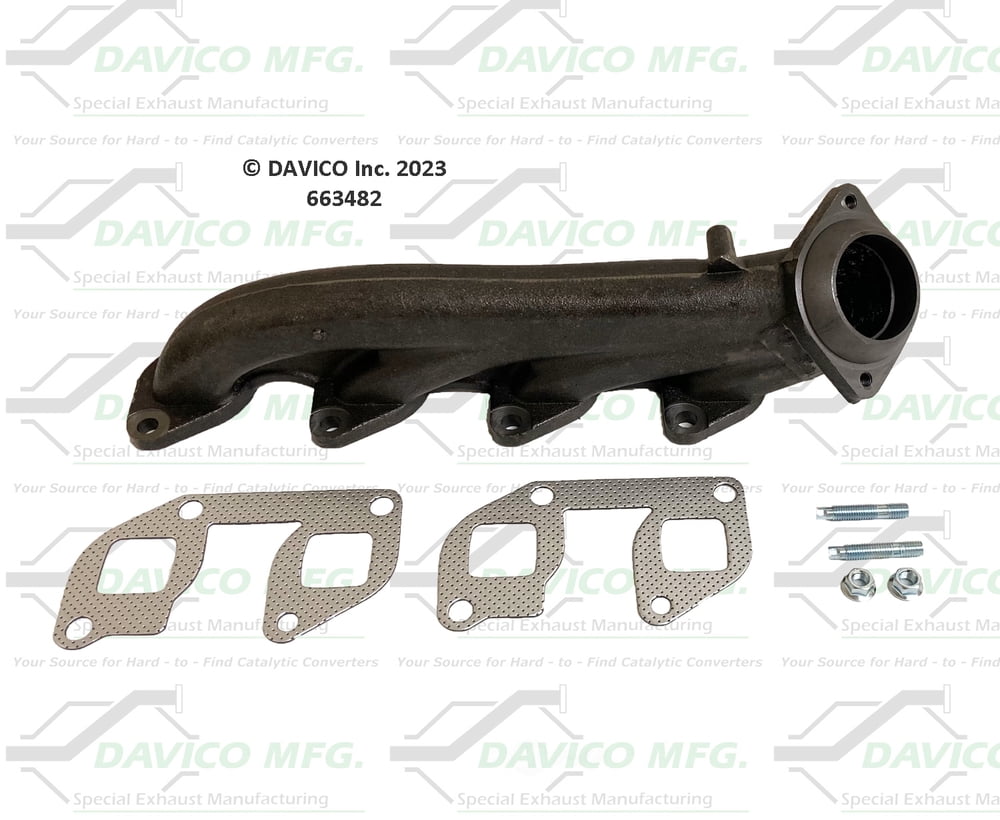 Davico Mfg 663482 Stand alone Exact-Fit exhaust manifold
