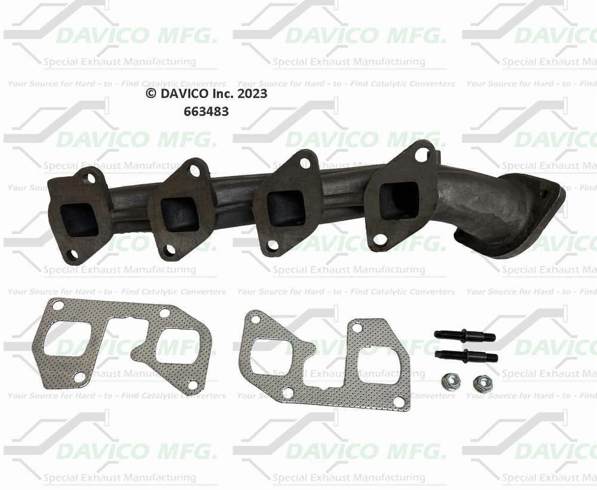 Davico Mfg 663483 Stand alone Exact-Fit exhaust manifold