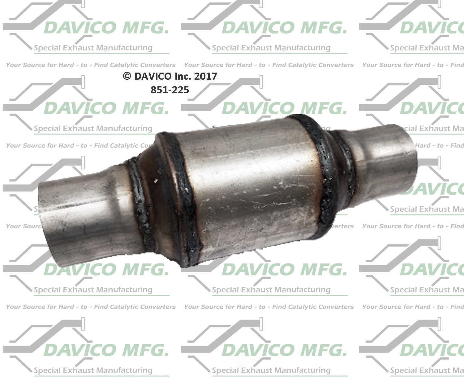 Davico Mfg 851-225 Universal Catalytic Converter