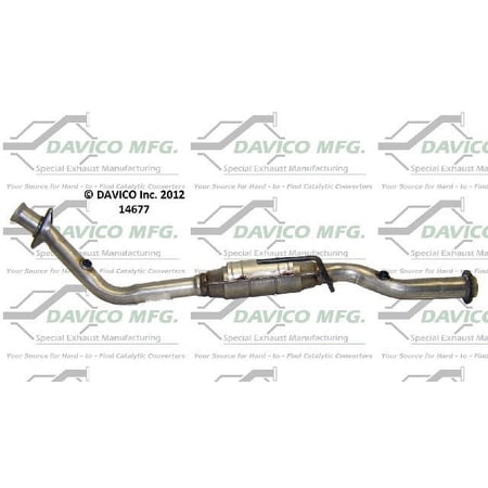 Davico Mfg Catalytic Converter Direct Fit P/N:171409 Fits select: 1995-1997 FORD RANGER