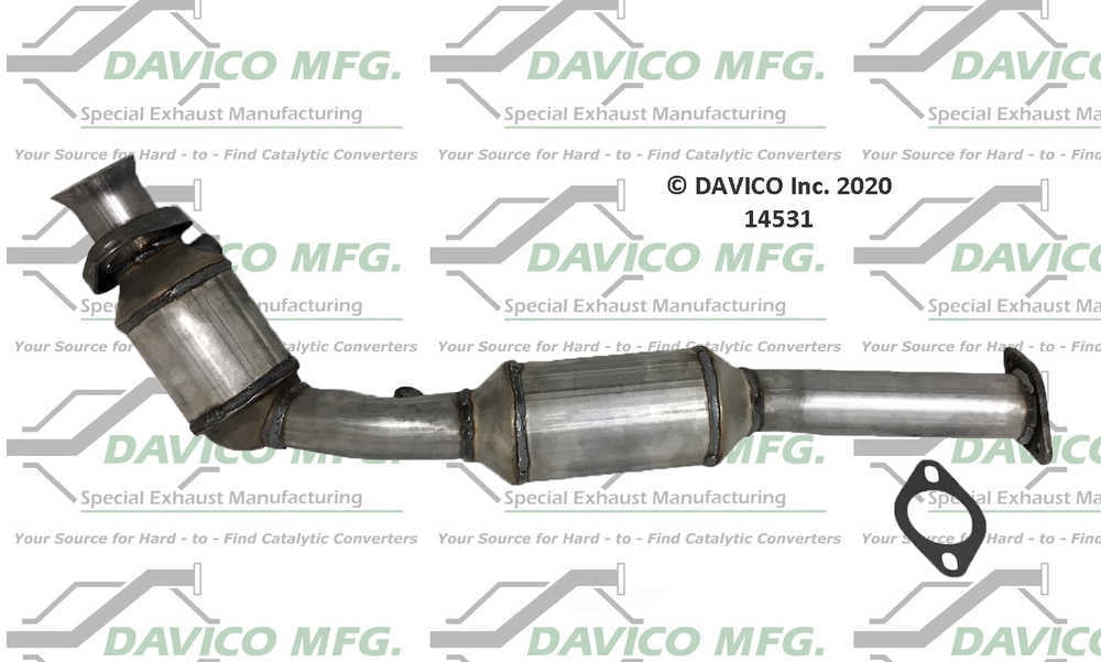 Davico Mfg Catalytic Converter P/N:14531 Fits select: 1996-2002 MERCURY GRAND MARQUIS, 1995-2002 FORD CROWN VICTORIA