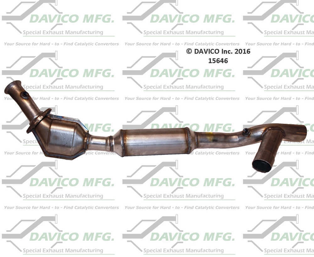 Davico Mfg Catalytic Converter P/N:15646 Fits select: 1997-1999 FORD F150, 1997-2000 FORD EXPEDITION