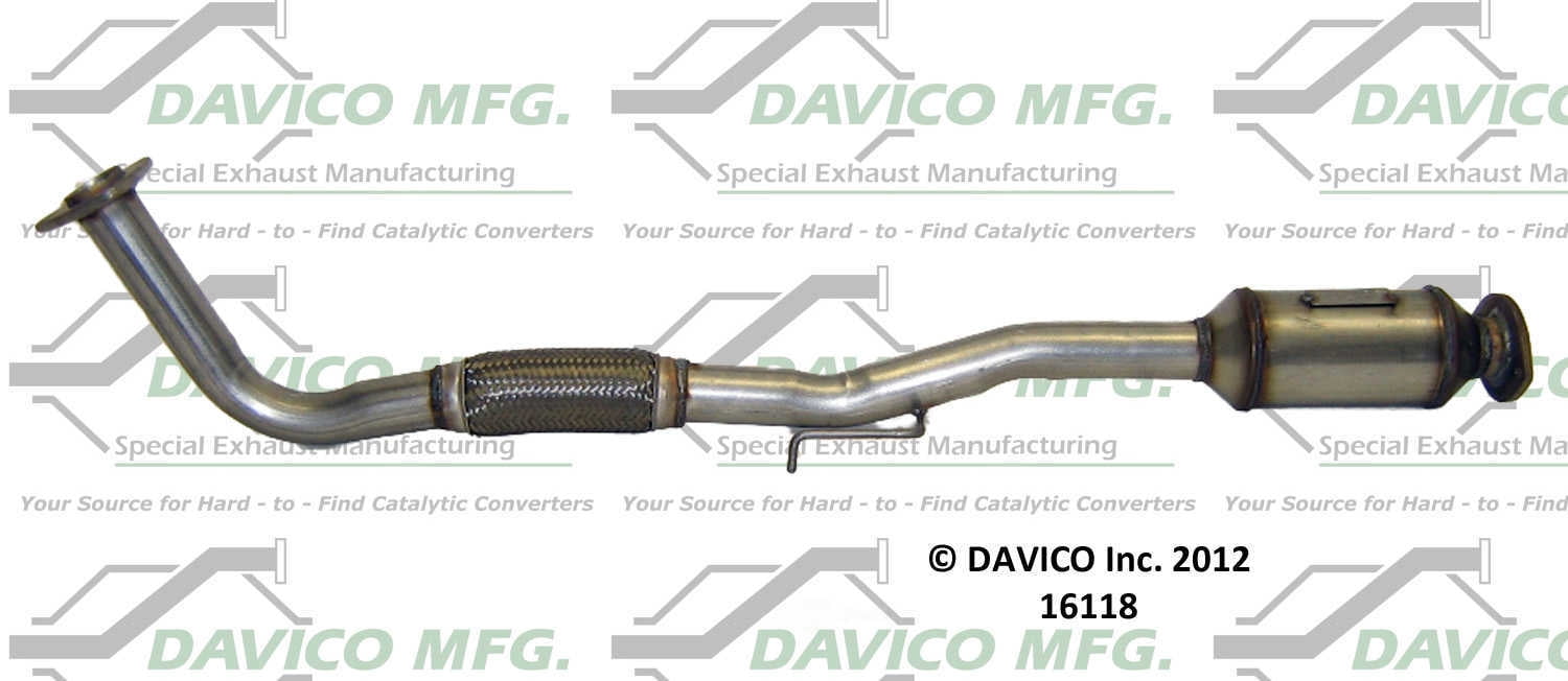 Davico Mfg Catalytic Converter P/N:16118 Fits select: 1997-2000 TOYOTA CAMRY, 1999-2000 TOYOTA CAMRY SOLARA