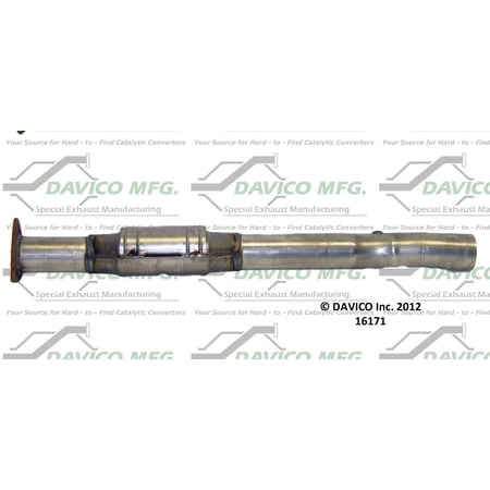 Davico Mfg Catalytic Converter P/N:16171 Fits select: 1999-2003 FORD ECONOLINE
