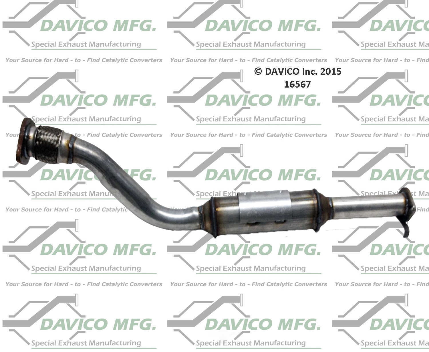 Davico Mfg Catalytic Converter P/N:16567 Fits select: 2000-2005 CHEVROLET IMPALA, 1997-2003 PONTIAC GRAND PRIX