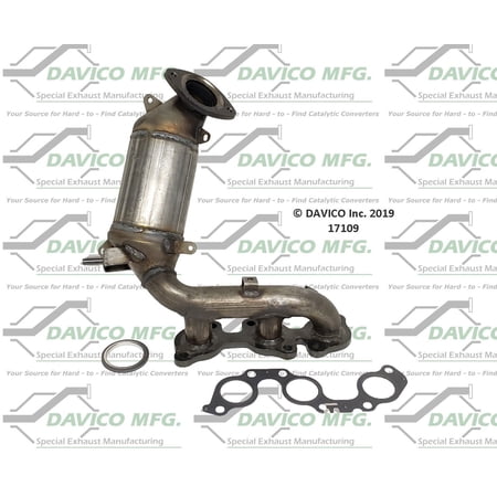 Davico Mfg Catalytic Converter P/N:17109 Fits select: 2004-2006 TOYOTA SIENNA, 2004-2007 TOYOTA HIGHLANDER