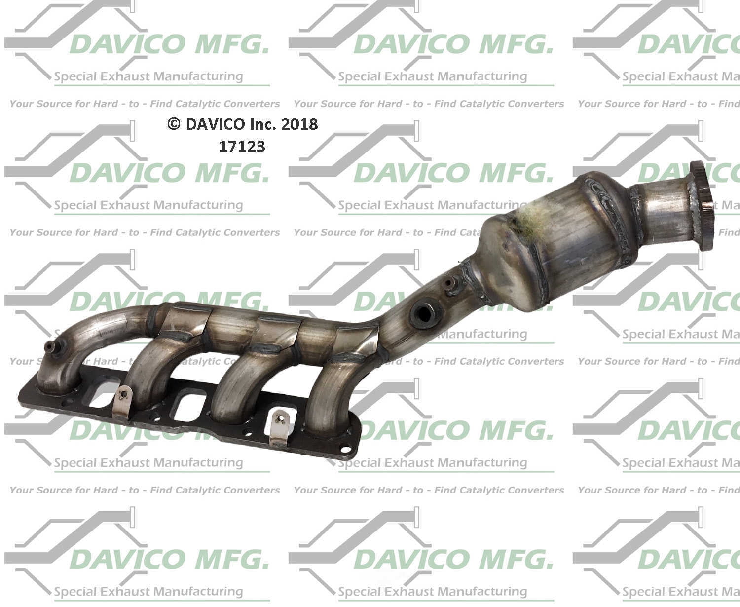 Davico Mfg 17123 Direct-Fit Catalytic Converter - Manifold