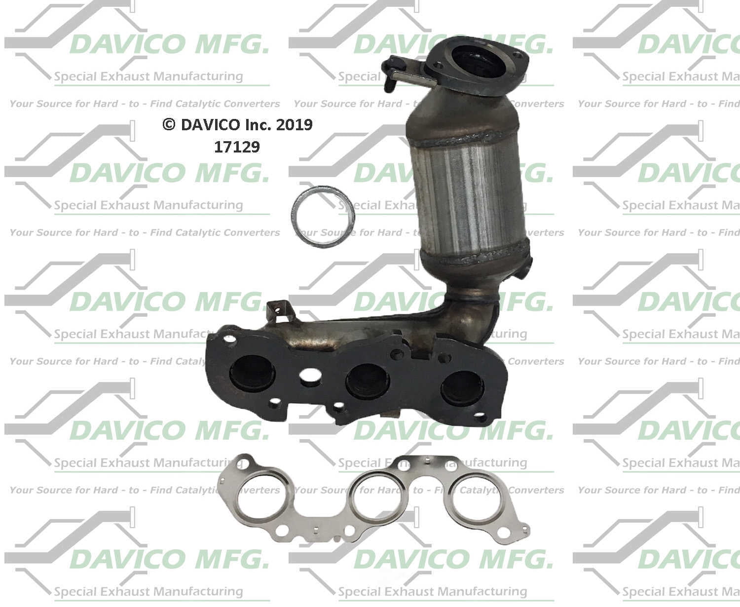 Davico Mfg 17129 Direct-Fit Catalytic Converter - Manifold