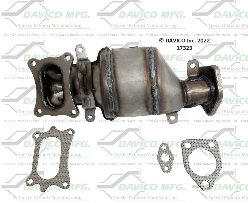 Davico Mfg 17323 Direct-Fit Catalytic Converter - Pre converter