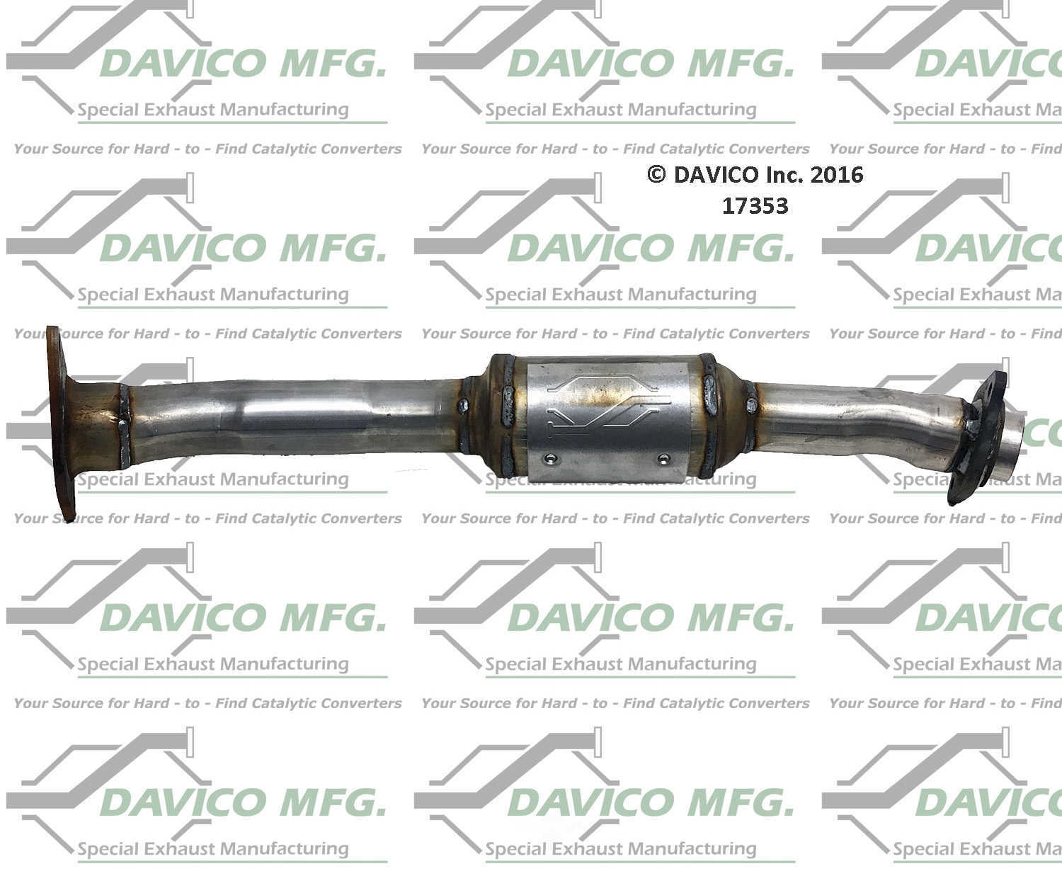 Davico Mfg Catalytic Converter P/N:17353 Fits select: 2013-2015 NISSAN NV200 2.5S/2.5SV