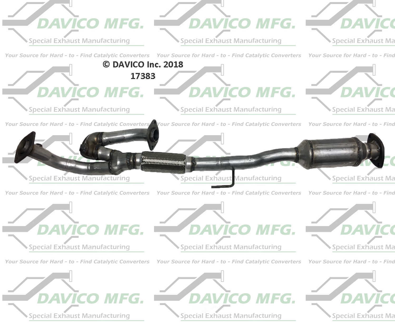 Davico Mfg Catalytic Converter P/N:17383 Fits select: 2004-2006 LEXUS ES, 2004-2008 TOYOTA CAMRY SOLARA