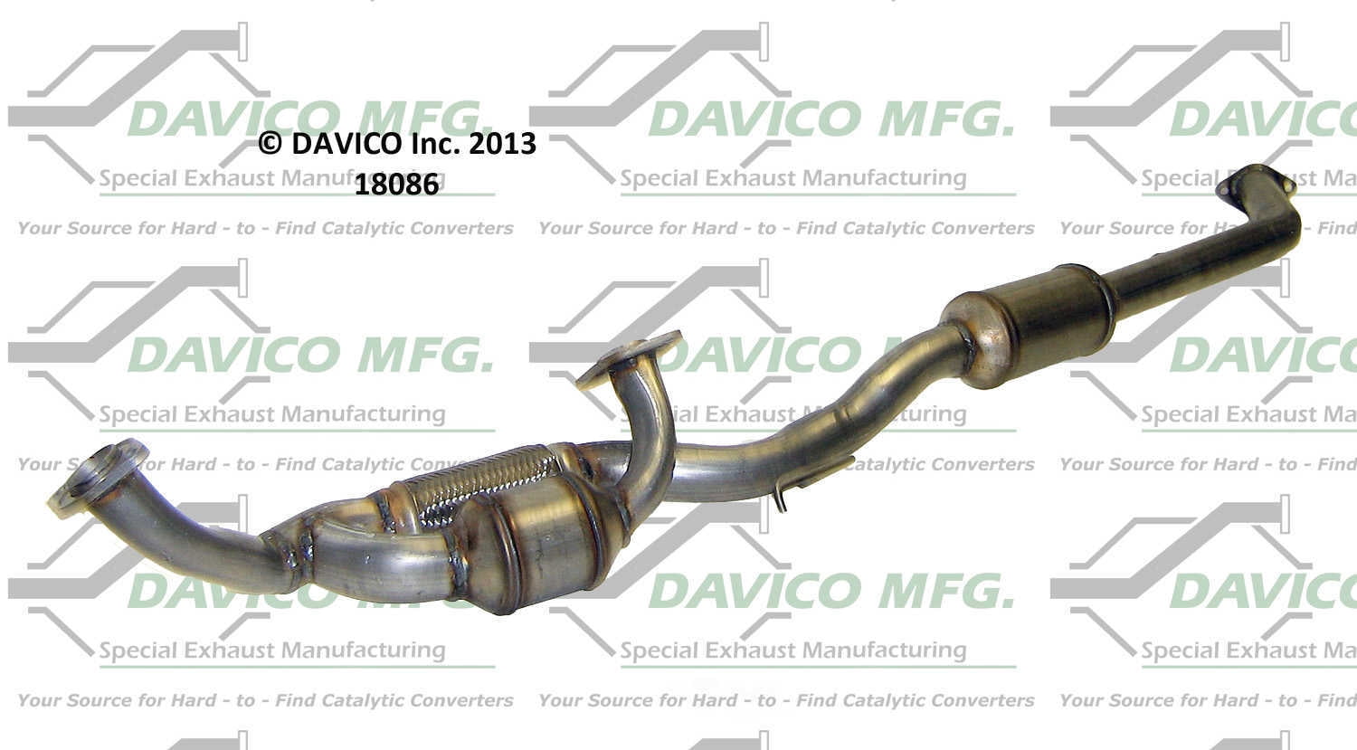 Davico Mfg Catalytic Converter P/N:18086 Fits select: 1999-2001 TOYOTA SIENNA