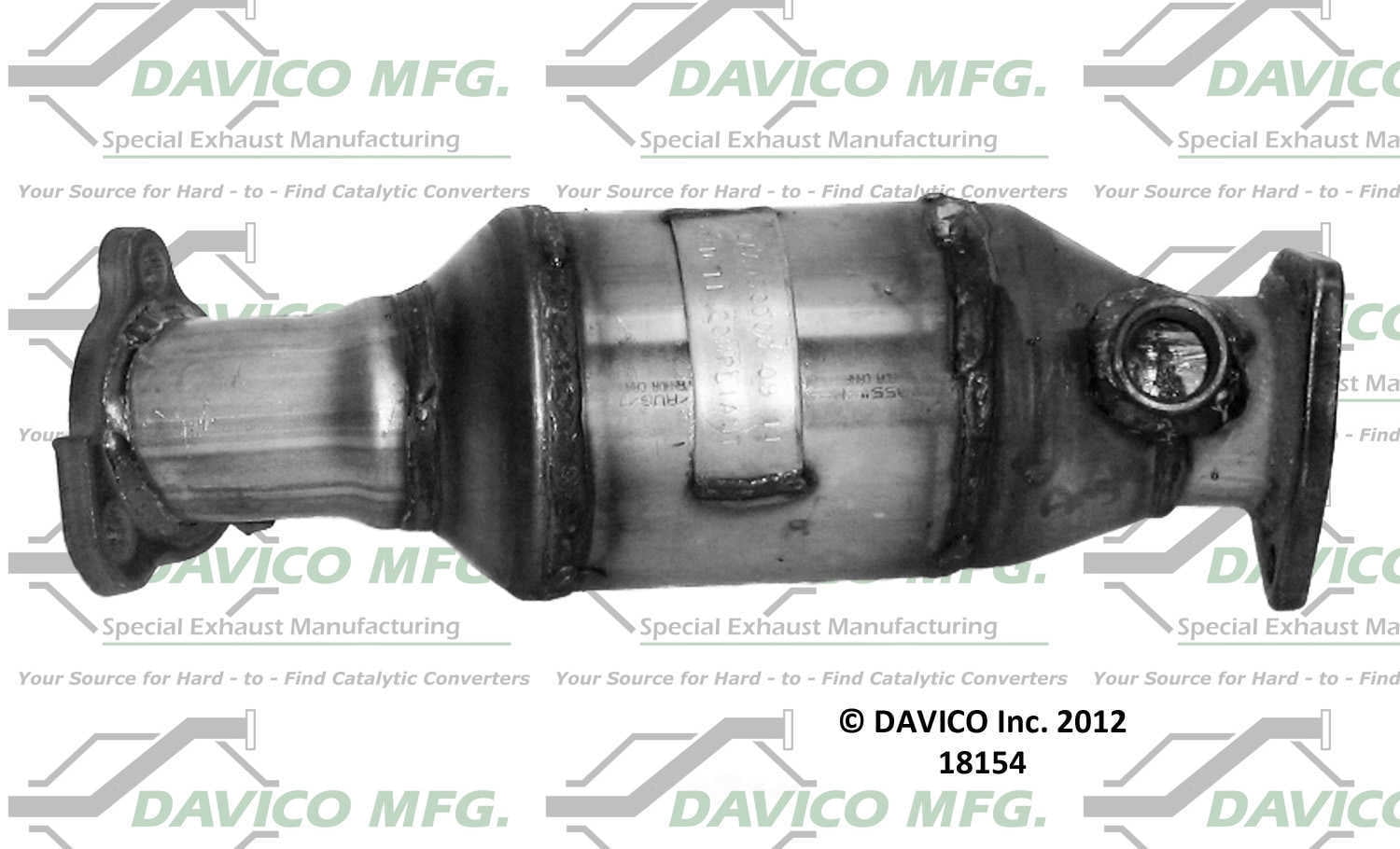 Davico Mfg 18154 Direct-Fit Catalytic Converter - PreCat