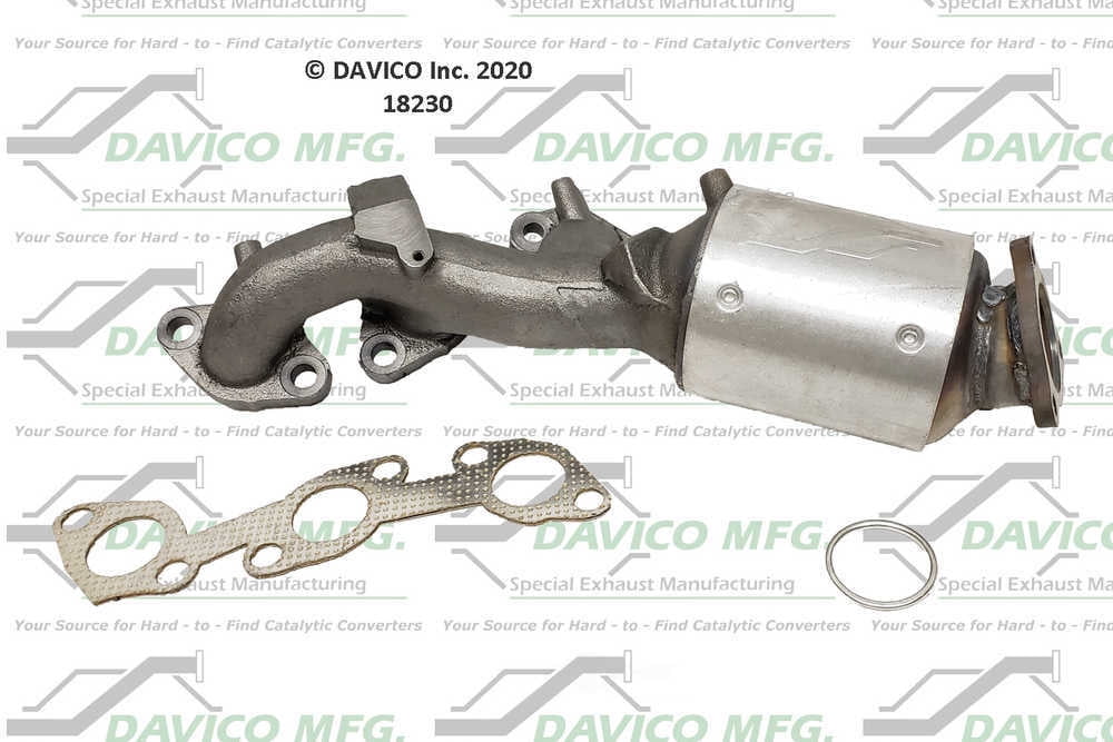 Davico Mfg Catalytic Converter P/N:18230 Fits select: 2002-2004 NISSAN XTERRA, 2002-2004 NISSAN FRONTIER