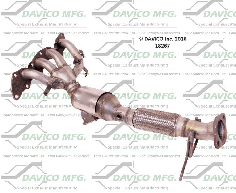 Davico Mfg 18267 Direct-Fit Catalytic Converter-Manifold