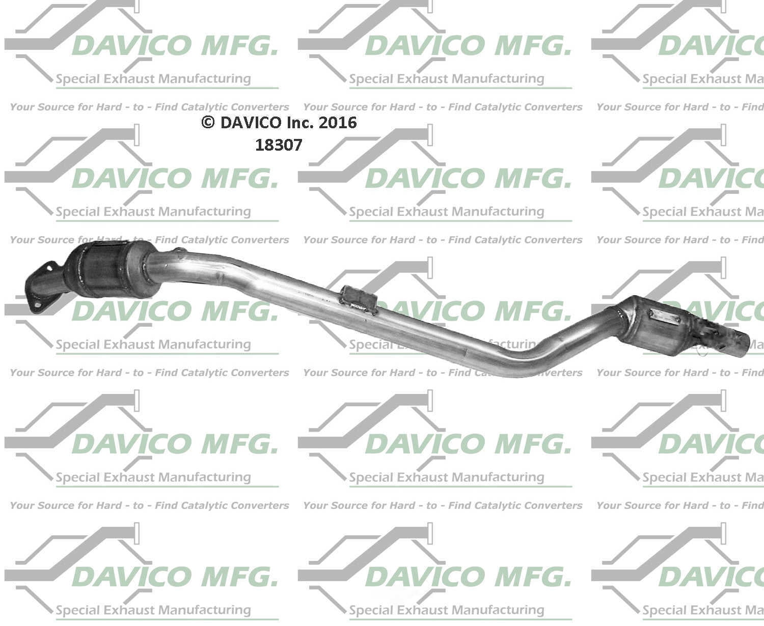 Davico Mfg 18307 Direct-Fit Catalytic Converter